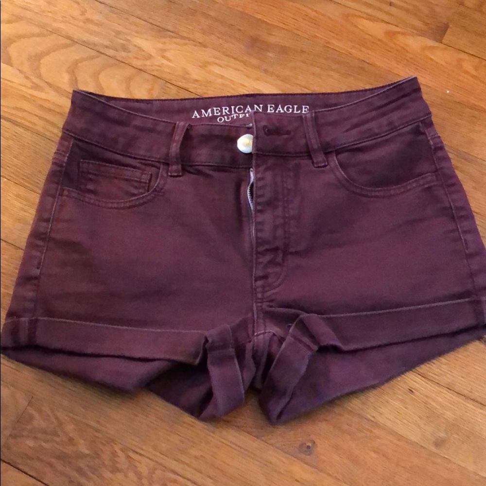 American Eagle Maroon Shorts